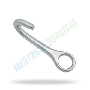 Gancho obstétrico Harms OB Eye Hook de 4 pulgadas, instrumento veterinario para asistencia en el parto de animales grandes - Product Image 4