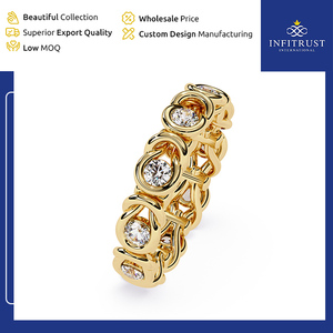 Personalización Posible para Anillos de Diamantes Solitarios de Plata de Ley 925 Hechos a Mano de Alta Calidad con Claridad VVS - Product Image 3