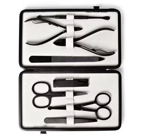 Modern Grooming <b>Kit</b> 8pcs <b>Nail</b> Care Set Durable Stainless Steel Manicure Tools Compact Case And Custom Logo - Product Image 6