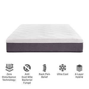 Colchón <span class=keywords><strong>de</strong></span> <span class=keywords><strong>Espuma</strong></span> Viscoelástica <span class=keywords><strong>de</strong></span> 4 Pulgadas con Gel Refrigerante <span class=keywords><strong>para</strong></span> Alivio del Dolor <span class=keywords><strong>de</strong></span> Espalda y Presión, <span class=keywords><strong>Colchoneta</strong></span> <span class=keywords><strong>de</strong></span> Gel <span class=keywords><strong>para</strong></span> el Hogar en Caja - Product Image 6