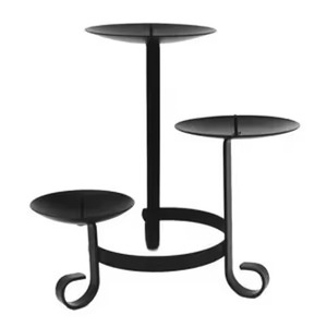 Candelabro Decorativo de Metal Dorado de Primera Calidad, Portavelas Ecológico Hecho a Mano para Mesa, Navidad, Pascua - Product Image 3