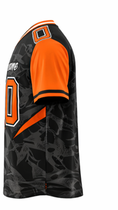 Maillot de football personnalisé pour hommes – Nom et numéro personnalisés, design éclair, col en V, maillot d'équipe - Product Image 4