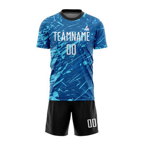 Service OEM personnalisé à faible MOQ, maillot de football respirant à col en V et manches courtes pour hommes, nom d'équipe, haute qualité, 100 % polyester, hiver - Product Image 3