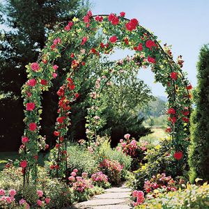 78"H X 45"W Adjustable Metal Garden Arch Trellis Arbor Trellis for Garden Climbing Plants Support Outdoor Fencing & Gates - Product Image 1