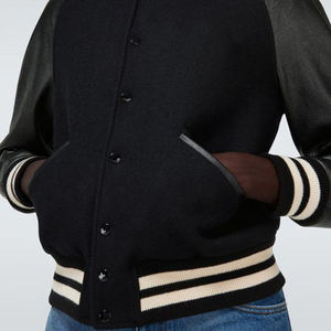 High Street Varsity <b>Jackets</b> Custom Size High Wool Fabric Solid Color New Design <b>Winter</b> Breathable Front Logo 2026 - Product Image 1