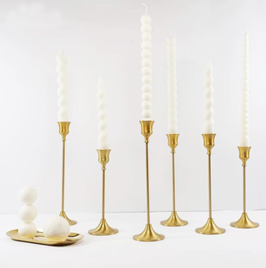 Brass <b>Square</b> Christmas <b>Candle</b> Pillar Holder with Leaf Design Eco-Friendly High Quality Handicrafts - Product Image 3