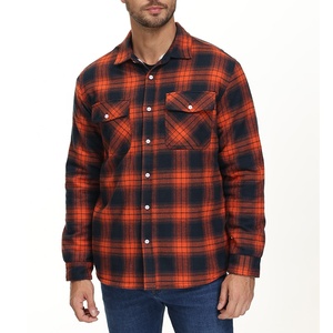 Veste en flanelle à carreaux en polaire pour homme, boutonnée, décontractée, en coton, épaisse et chaude, pour le printemps, manteau de travail, vêtement d'extérieur Sherpa - Product Image 1