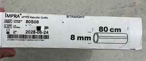 Bard Peripheral Vascular Inc. IMPRA EPTFE, JUNTAS VASCULARES RECTAS, Modelo 80S06TW, Certificación CE Clase III, Uso Manual en Hospitales - Product Image 3