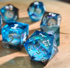 Ensemble de dés en résine prêt à l'emploi avec boîte, dés polyédriques en résine personnalisés pour les jeux de rôle sur table Dungeons and Dragons, dés de jeu en gros - Product Image 6