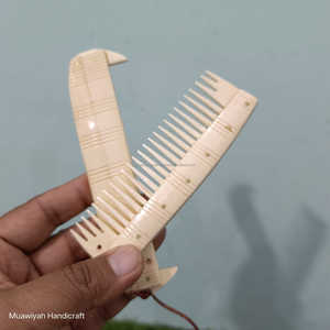หวีผมรูปกระดูกควายแกะสลักมือหวีแต่งตามขนาดและดีไซน์ที่หรูหรา - Product Image 3