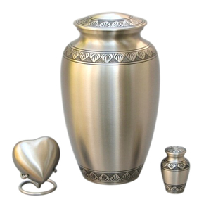 Urna Funeraria de Latón Dorado de Diseño Atractivo para Cenizas Humanas, Hecha a Mano, Adecuada para Entierro en Cementerio, Urnas Conmemorativas - Product Image 3