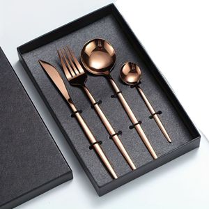 Ensemble de couverts élégants en métal plaqué or, faits à la main, finition brillante miroir, acier inoxydable, pour la cuisine, à bon prix - Product Image 3