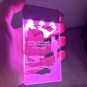 บัตรพนักงาน LED แบบกำหนดเอง ป้ายชื่อพนักงาน ป้ายติดบัตรพลาสติกแบบพิเศษ สลักลายได้ พร้อมแผ่นสัมผัส สวิตช์แบบใช้แบตเตอรี่ พิมพ์ลายได้ - Product Image 5