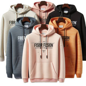 Sudaderas con capucha de lana Teñido liso de alta calidad Peso pesado Colores sólidos Jersey de manga larga para hombre Sudaderas con capucha Nuevas ideas de diseño - Product Image 6