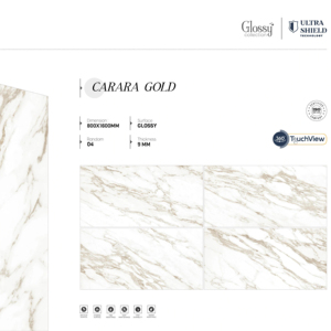 Azulejos de porcelana brillante y duraderos para pisos y paredes, de gran formato, 800x1600, 1200x1800, 750x1500 mm, para interiores, exteriores y uso comercial. - Product Image 1