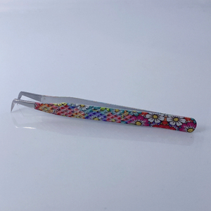 Pince à épiler pour cils OEM avec logo, en acier inoxydable japonais durable, antistatique, à pointe lisse, 100 % haute qualité, outil de beauté professionnel, faible coût - Product Image 4