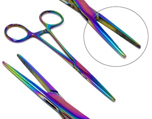 Professional Surgical Stainless Steel Manual Artery Forceps Curved Hemostat Mosquito Forceps All Colors - Product Image 6