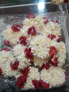 เครื่องประดับผมงานแต่งงานทำมือแบบดั้งเดิมจากพลาสติก ดอกมะลิประดิษฐ์ กะจรา ประดับผมด้วยดอกไม้ ดีไซน์นำเข้าจากต่างประเทศ - Product Image 3