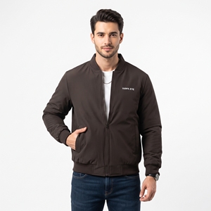 Custom Printing Men's Winter <b>Padded</b> <b>Coat</b> Insulated Quilted Puffer Jacket Water Resistant Warm Outdoor Casual Outerwear - Product Image 1