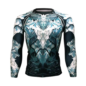 เสื้อแรชการ์ดระบายอากาศ แห้งเร็ว ป้องกันรังสียูวี สำหรับกิจกรรมกลางแจ้ง ชุดกีฬาแบบรัดรูป ออกกำลังกาย ฟิตเนส ฝึกซ้อม - Product Image 1