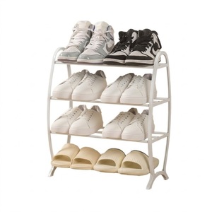 Vente directe usine : Étagère à chaussures métallique à 2 niveaux, finition dorée de qualité supérieure, en acier, autoportante, pour entrée - Product Image 6