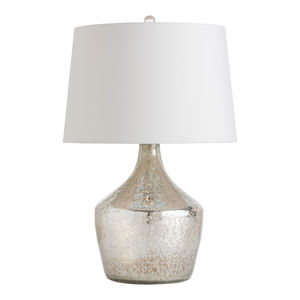 Lampe de table moderne en métal avec base martelée texturée et abat-jour en tissu, élégante lampe de chevet ou de bureau, éclairage décoratif intérieur pour la maison - Product Image 6