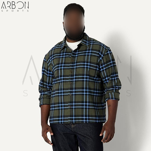 Bon Fournisseur, Nouvelle Collection : Veste Décontractée Premium pour Homme en Flanelle Douce à Carreaux avec Boutons et Poches Avant - Product Image 5