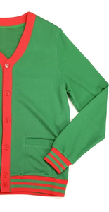 Suéter Cárdigan Personalizado para Hombre, Estilo Universitario, con Parches y Logotipo Bordado en la Parte Delantera, para el Espíritu Universitario en Invierno - Product Image 5