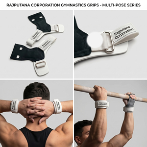 Rajputana Corporation Palm Guard – Poignées de musculation en cuir de vachette antidérapantes, respirantes et réglables pour entraînement de force - Product Image 2