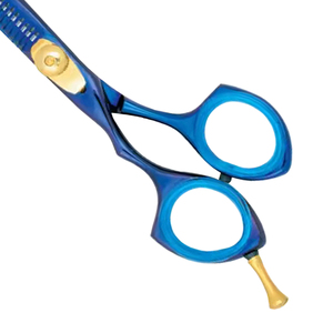Ciseaux de coiffure professionnels bleus en acier inoxydable de 6,0 pouces pour la coupe et l'éclaircissement des cheveux, outils de beauté pour salon, ciseaux de barbier - Product Image 4