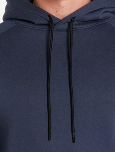 Classic <b>men</b> hoodie pullover basic design soft cotton fleece blend adjustable hood front <b>pouch</b> pocket long sleeve relaxed fit - Product Image 4