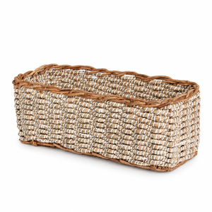 Cesta de almacenamiento de mimbre multicolor de gran oferta para la organización de la ropa en el armario, hecha de material PE duradero - Product Image 1