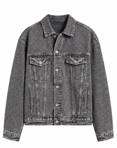 Custom Mens Denim <b>Jacket</b> College Events Washed Denim <b>Patches</b> for Campus Retailers Wholesale Bulk - Product Image 2