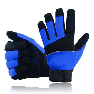 Guantes de Mecánico de Cuero de Primera Calidad con Buen Agarre, Diseño Acolchado Suave, Función Táctil, Protección de Seguridad Sin Látex - Product Image 6
