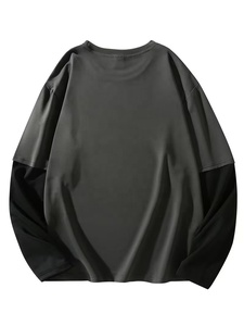 T-shirt unisexe tendance, double couche, dernier design, impression de logo personnalisé, coton et polyester, style décontracté d'été, séchage rapide - Product Image 2
