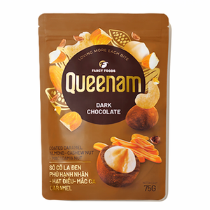 Dragee de Chocolate: ¡Gran Oferta! Fabricación Vietnamita 75G. Chocolate Negro con Caramelo, Almendras, Anacardos y Nueces de Macadamia. HALAL. OEM/ODM. - Product Image 1