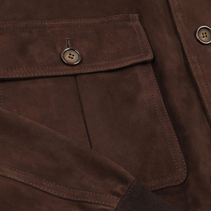Premium Quality Pure Leather <b>Suede</b> <b>Jacket</b> with Canvas Fabric Anti-Bacterial & Windproof Wholesale <b>Jacket</b> for Man - Product Image 5