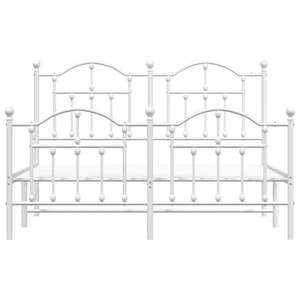 โครงเตียงเหล็กเคลือบผงสีขาวขนาดคิงไซส์ ประเภทสินค้าเตียงโลหะ - Product Image 5