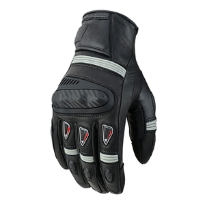 Gants de moto de course tendance, au design optimal, respirants, légers, coupe-vent, compatibles écran tactile, à doigts entiers et fermeture auto-agrippante - Product Image 2