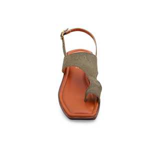 Sandale à talon formelle verte FR5243 - Product Image 1