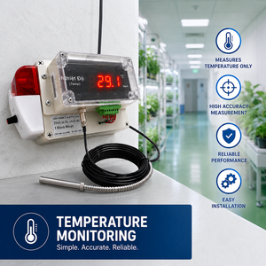 จอแสดงอุณหภูมิอุตสาหกรรมพร้อมซอฟต์แวร์ Modbus RTU และ SCADA |   AT-TMS3.1 |   การผลิตแบบ OEM - Product Image 1