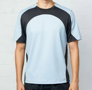 Camisetas de Punto 100% Algodón para Hombre, Verano, Corte Holgado, Cuello Redondo, Alta Calidad, Sólidas, Transpirables, Ecológicas, Personalizables - Product Image 1