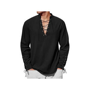 Camisa con cordones y vendas para disfraz, ropa de medie edad, Renacimiento 2026, recreación histórica - Product Image 6