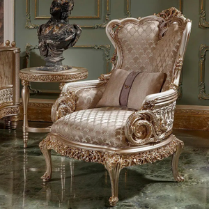 Juego de Sofás de Madera de Teca de Lujo en Oferta, Estilo Real Europeo Clásico, Tallado a Mano, Ecológico y Duradero, para Sala de Estar u Oficina en Casa - Product Image 5