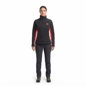 Custom Women's 3-Layer Softshell Jacket 320GSM Stretch Nylon Fleece Lined Active Outdoor Hiking <b>Coat</b> OEM - Product Image 1