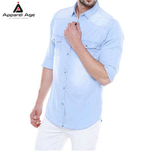 เสื้อยืดแบรนด์ส่วนตัวสำหรับผู้ชาย เนื้อผ้าฝ้าย 100% สวมใส่สบาย ระบายอากาศได้ดี เสื้อเชิ้ตยีนส์ผู้ชาย ผลิตในประเทศปากีสถาน - Product Image 6