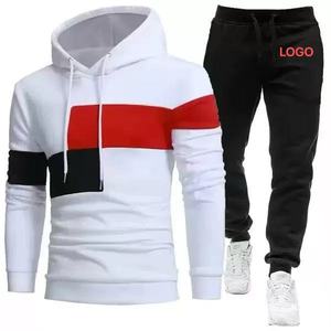 Conjunto Deportivo de 2 Piezas para Hombre, Pantalones Deportivos Estampados de Moda, Sudadera con Capucha de Forro Polar para Invierno, Primavera y Otoño - Product Image 4