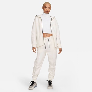 Women's <b>Pink</b> Full-Length Hoodie Pants <b>Tracksuit</b> 100% Cotton Fleece Zip-Up Closure Side Pockets Loose Fit Eco-Friendly Autumn - Product Image 5