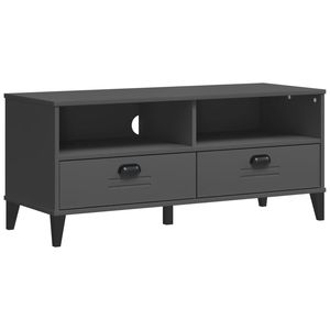 ขาตั้งทีวีสีเทาแอนทราไซต์ขนาดกลาง ขาตั้งทีวีไม้เอ็นจิเนียร์ - Product Image 2