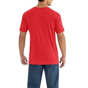 เสื้อยืดผู้ชายทรงสลิมฟิตผ้าฝ้ายยืดได้ระบายอากาศได้สัมผัสนุ่มแขนสั้นทันสมัยสวมใส่สบายทุกวัน - Product Image 5